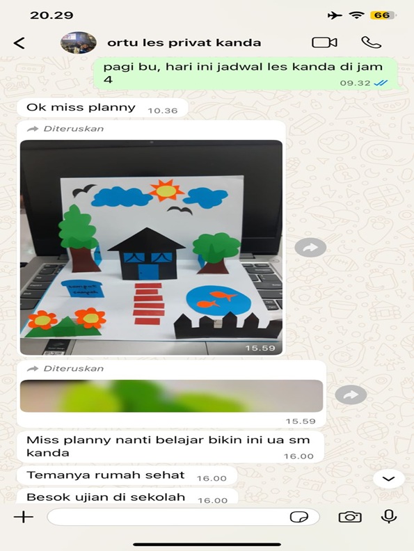 Bukti Orang Tua Les Privat